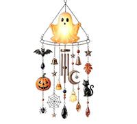 Générique Creative LED Lighted Outdoor DecorGhost Wind Chime