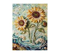 Générique Creative Pearl Canvas - Beaded Kit for Wall Art | Handmade 3D Painting with Decorative Pearls, 40 X 30 X 1.5cm Frame, Indoor Holiday Party Accent, Apartment Room Garden Restaurant Vacation