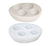 Générique Creative Silicone Tray - Egg Holder Mold for Kitchen Storage | Food Grade Silicone with Non Stick Aspect, Easy Release Design, Refrigerator Pantry Organizer, DIY Easter Crafts for Home Use