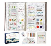 Générique Creative Stitching Guide - Embroidery Sewing Book for Beginners | Paper Pages with Illustrated Designs, Hand Project Instruction Tool, Craft Learning Manual for Youth Teens Adults Family