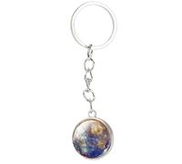 Générique Creative Three Dimensional Planet Key Ring Backpack Car Pendant