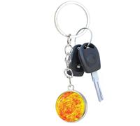 Générique Creative Three Dimensional Planet Key Ring Backpack Car Pendant