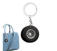 Générique Creative Tire Keychain, Racing Car Ring, Soft Rubber Key Holder With Build, Auto Tire Keychain With Realistic Design, Car Keychains Accessory For Men And Vehicle Lovers