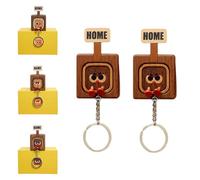 Générique Creative Wooden Key Hooks with Funny Facial Expressions - Functional & Stylish, 2026 new Wooden Key Hooks for Wall, Door Board Entryway, Unique Home Decor & Housewarming Gif (A(2PC))