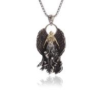 Générique Créativité : Mère des Démons du Purgatoire, pendentif ailes, déesse ange, collier pendentif pour hommes, tendance, bijoux punk gothiques féminins