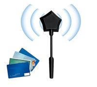 Générique Credit Card Holder Wand - 3D Printed Star Design, Contactless Payment Prop, Tap to Pay Accessory with Stylish Grip, Fun Gadget for Women Men, Party Prank Tool for Payments and Entertainment