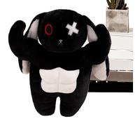 Générique Creepy Goth Bunny Plush - Louc-Furry de lièvre Effrayant | Rabbit Fou Doux | Gothic Cottontail Animal Toy | Oreilles Animal en Peluche de Lapin Effrayant | CONSEUX d'anniversaire de Noël
