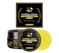 Générique Crème De Protection Cuir | Baume De Nettoyage Et De Détachage | Nettoyant Et Conditionneur pour Cuir,pour Sièges Auto Canapés Véhicule Automobile Intérieur Extérieur Garage
