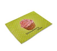 Générique Crème glacée Anti-brûlante Anti-souillure Cuvette Tapis gâteau ménage Cuvette Tapis Chien Tapis de Nourriture pour Chat Disponible dans 12 Styles créatif et utile Utile et Professionnel