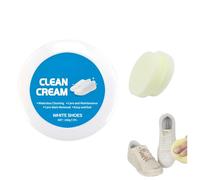 Générique Crème nettoyante pour chaussures blanches,crème multifonctionnelle de nettoyage et d'élimination des taches,pâte nettoyante solide sans rinçage pour baskets et chaussures de sport