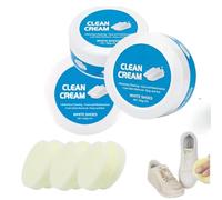 Générique Crème nettoyante pour chaussures blanches,crème multifonctionnelle de nettoyage et d'élimination des taches,pâte nettoyante solide sans rinçage pour baskets et chaussures de sport