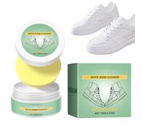 Générique Crème Nettoyante Pour Chaussures - Pâte Nettoyante pour Baskets avec Éponge,Soin Des Chaussures pour Cuir Toile Mailles Semelles Caoutchouc et Sandales