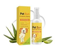 Générique Crème Solaire pour Chien Corps,50 ML Lait Hydratant Non Collant - Spray Solaire Hydratant pour Animaux - pour Chien Chat en Extérieur Parc Plage Été Voyage