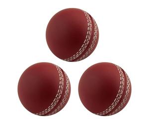 Générique Crickėt Ball - 2.8 inch Soft PU Training Ball | Reusable Family Fun Sports - 3 Pieces Lightweight Safe Crickėt Balls for Children Adults Indoor Outdoor Play