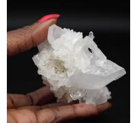 Générique Cristal de Quartz de 110 grammes et 75 millimètres, Minéral Quartz Faden du Pakistan, Pierre 100% Naturelle, Un Seul Exemplaire, Pierre de Collection, Pierre de Confiance