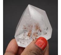 Générique Cristal de Roche avec Inclusion de 93 grammes et 46 millimètres, Minéral Quartz de Madagascar, Issue de la Nature, Produit Unique, Pierre décorative, Pierre de Chance