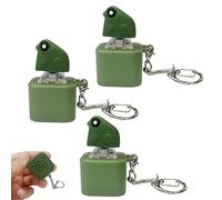 Générique Croaking Frog Keychain, Frog Croaking Fidget Toy, Rechargeable Croakings Frogs Keychain, Adult Animals Fidgets Single Key (3Pcs)