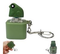 Générique Croaking Frog Keychain, Frog Croaking Fidget Toy, Rechargeable Croakings Frogs Keychain, Adult Animals Fidgets Single Key (1Pcs)