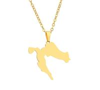 Générique Croatia Flag Necklace Fashion Stainless Steel Country Republic Flag Pendant Jewelry for Women Men Couples Commemorative Gift (Style C)