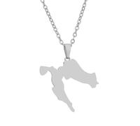 Générique Croatia Flag Necklace Fashion Stainless Steel Country Republic Flag Pendant Jewelry for Women Men Couples Commemorative Gift (Style D)