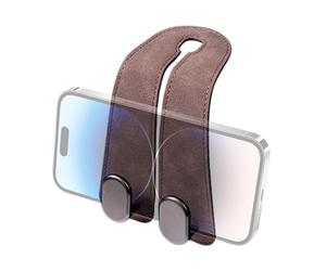 Générique Crochet à sac de voiture | Double support en cuir PU et métal | Crochets Pour Siège Auto | Voyages, Conduite Quotidienne, Camping, Trajet Domicile-Travail, Vacances, Affaires