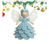Générique Crochet Angel Ornament Kit For Beginners | Wool Yarn, 15cm, 2025 New | DIY Hanging Doll Decor With Crochet Hook | Complete Craft Set For Christmas Tree Decoration & Home Décor