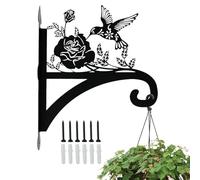Générique Crochet de Fleur en Fer - Support jardinière d'intérieur, Pots Suspendus pour clôture, Support Mural en Acier, Crochet Panier Lanterne, Accessoires Rangement extérieurs pour décoration de