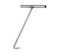 Générique Crochet de Levage en Acier Inoxydable 10 mm pour plaques d'égout, Crochet en T pour Ressorts de Trampoline, Outil Utilitaire Robuste pour l'ouverture des plaques d'égout (Style 1, 0,7 cm)
