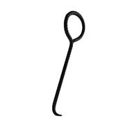 Générique Crochet de Levage Robuste en Acier pour plaques d'égout et fosses septiques, avec poignée antidérapante et Outil de Levage Portable de 30 cm (11 3/4").