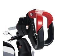 Générique Crochet De Moto - Support De Scooter À Double Cintre, Crochet De Bagage en Métal, Porte-Sac Portable | Conception Robuste pour Cyclomoteurs Scooters Fauteuil Roulant Poussette