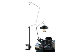 Générique Crochet De Support De Lampe Portable - Poteau De Lanterne De Camping Léger, Cintre De Table Compact | D'aluminium, Ajustement sans, Produit À Hauteur Réglable pour Les Repas en Plein A
