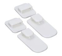 Générique Crochet De Support De Télécommande - 1 Paire De Téléviseurs Sans Crochets De Perforation, Cintres Collants, Supports Mural De Rangement Pour Écouteurs, Support De Suspension