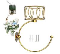 Générique Crochet Décoratif Pour Serviette Avec Porte-Bougie,2-en-1 Anneau pour Serviette de Salle de Bain | Crochet en Acier Vintage pour Salle de Bain Cuisine Ferme Dortoir Chambre Entrée