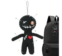 Générique Crochet Doll with Positive Quotes - Funny Supportive Plush Ornament with Knitting Needles, Creative Desk & Shelf Decoration | Inspirational Gift for Friends, Office, and Home Decor