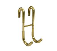 Générique Crochet en acier inoxydable sans poinçonnage Double S-forme crochet cuisine salle de bain armoire porte arrière Type manteau serviette cintre de rangement