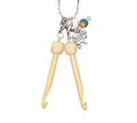 Générique Crochet Hook Kit with Marker, Portable Knitting Tool for Beginners, Ideal for Sweaters, Hats, Scarves, Blankets, Socks, Bags, Plant + Metal Material