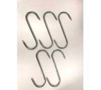 Générique Crochet INOX 430 Esse de Boucher 16 cm diam 6mm, Lot de 5