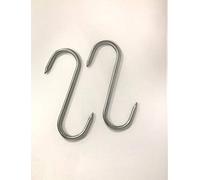 Générique Crochet inox 430 esse de boucher 20cm diamètre 9mm, lot de 2