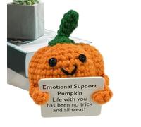 Générique Crochet Inspirant - en Crochet Soutien Positif,Tricotée Cartoon avec Carte Cadeau pour Ami Garçon Fille Déco Bureau et Table de Chevet