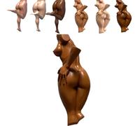 Générique Crochet mural amusant en forme de corps humain, sculpture coquine de 12,7 cm, porte-serviette et porte-clés, crochet mural décoratif fait à la main pour salle de bain, entrée (HAND-2)