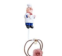 Générique Crochet Mural De Chef, Porte-clés De Chef - Porte-manteau Mural Sur Le Thème Du Cheef, Crochets Utilitaires, Patères, Crochets Auto-adhésifs Pour Cuisine, Salon, Chambre À Coucher, Mur