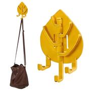 Générique Crochet Mural - Rangement Adhésif Résistant en Forme de Feuille,Fixation Murale - Pour Vestes, Chapeaux, Gants, Clés, Écharpes, Sacs à Main, Chambre, Salle de Bain, Entrée