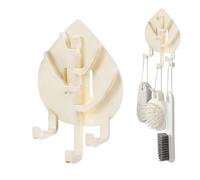 Générique Crochet Mural - Rangement Adhésif Résistant en Forme de Feuille,Porte-manteau Mural pour Vêtements,Pour Salle de Bain Salon Dormitory Vestes Vêtements Gants Clés Écharpes Sacs