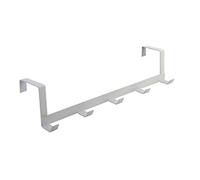 Générique Crochet Porte, 5 Pièces Porte Manteau pour Porte Fer Patere Porte pour Porte Standart, Tiroir, Placard Armoire, pour Cuisine Salle de Bains Chambre à Coucher (White, One Size)