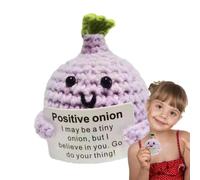 Générique Crochet Positive Doll - Handmade Yarn Ornament | Cute Desk Decor