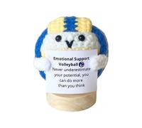 Générique Crochet Positive, Pelote À Tricoter avec Citation Inspirante, Décoration Anti-Stress avec Citation Motivante pour Maison et Bureau, Cadeau et Déco