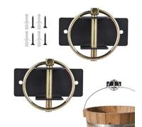 Générique Crochet pour seau de ferme,Support de Distribeur d'Eau avec Axe | Porte-seau à fixer au mur | Pour enclos, ferme, grange, clôture, tracteur, chevaux, bétail