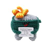 Générique Crochet Support Fire | Handmade Support Fire | Stress Relief Fire Crochet Doll | Positive Fire Wool Knitted Doll | Perfect for Kids and Adults