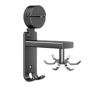 Générique Crochet ustensiles cuisine - 19 cm Crochet rotatif | Aluminium spatial Support hameçons - Crochĕt de cuisine robuste avec 6 8 ou 10 crochets pour planches poêles et organisation pratique