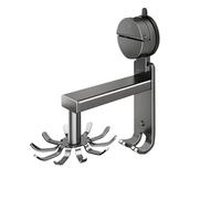 Générique Crochet ustensiles cuisine - 19 cm Crochet rotatif | Aluminium spatial Support hameçons - Crochĕt de cuisine robuste avec 6 8 ou 10 crochets pour planches poêles et organisation pratique